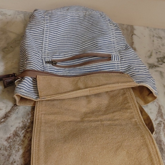 Canvas and Leather Back Pack main image 5